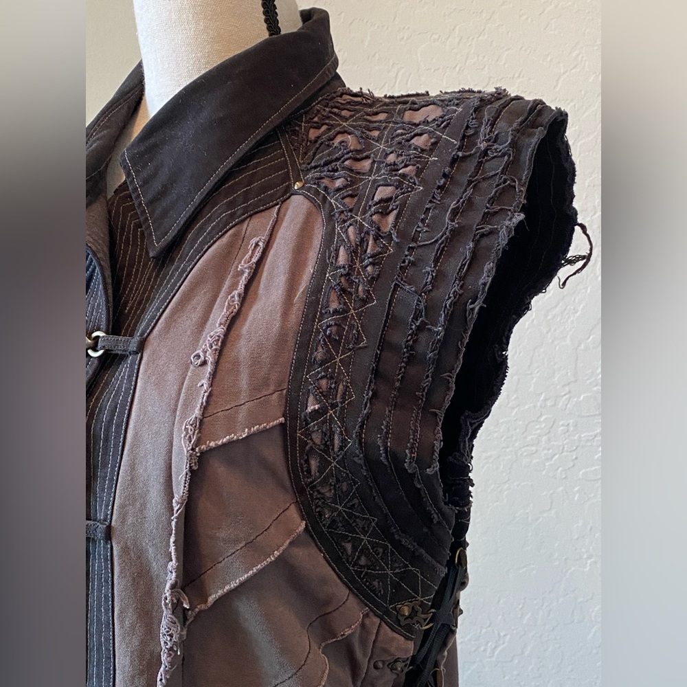 Phoenix Rising Artists unisex vest / festival Burning Man style - Picture 2 of 13